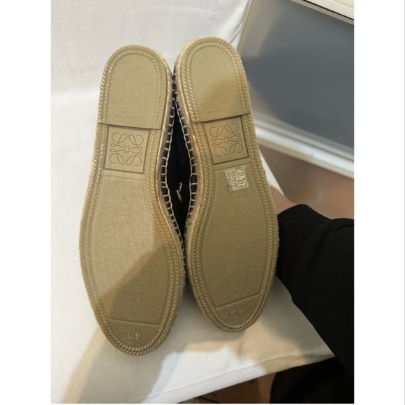 Loewe Black Leather Anagram Espadrilles - EU 40 (New) - Picture 3 of 5